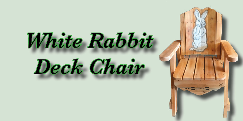Rabbit, deck chair, deck lounge chair